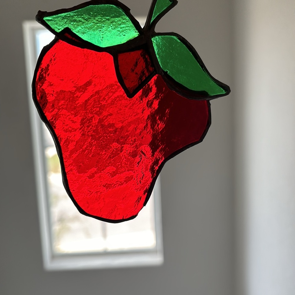 Stained Glass Strawberry 🍓